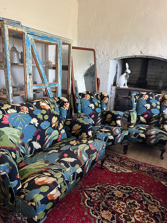 Lounge suite in GP & J Baker Nypheus fabric