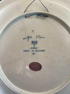 Antique Delftware plate blue & white