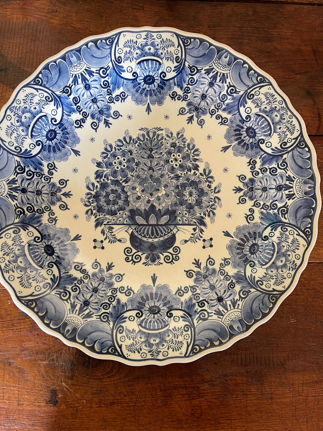 Antique Delftware plate blue & white