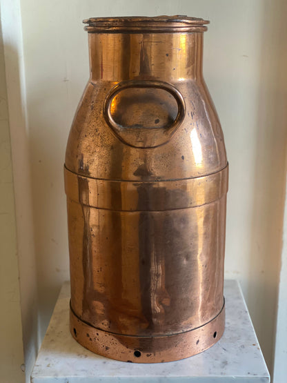 Antique French Copper milk churn