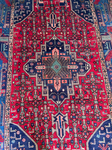 Persian rug pink/navy