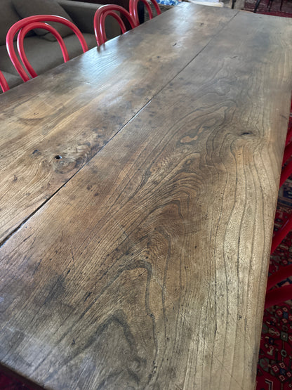 French Farmhouse table oak and elm 10 seater