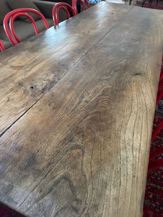 French Farmhouse table oak and elm 10 seater