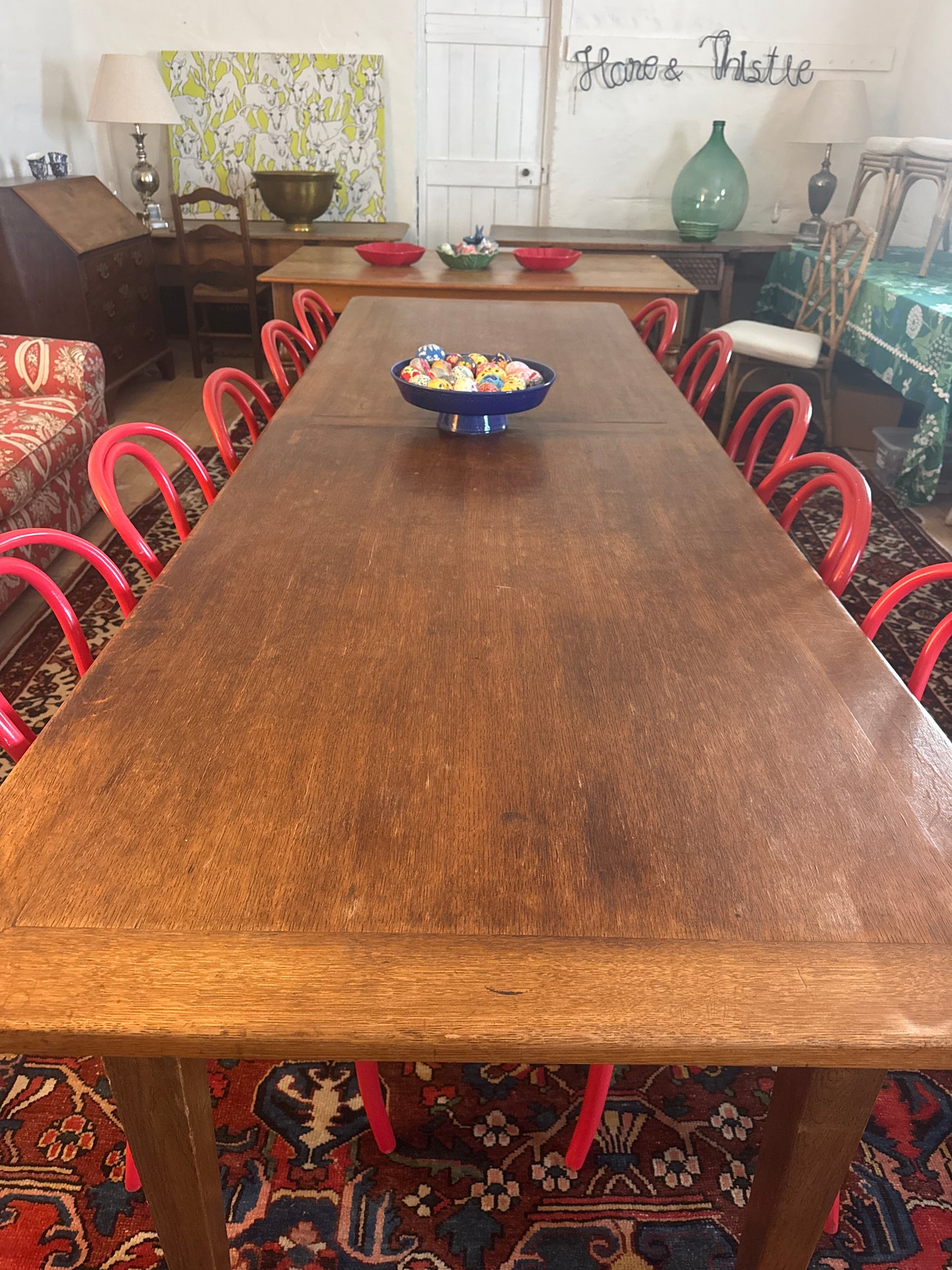 Antique French oak farmhouse table 3 metres