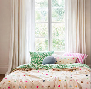 Confetti spot Queen quilt cover Castle & Things