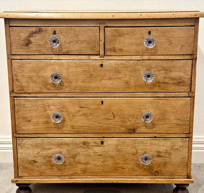 Antique pine chest of drawers