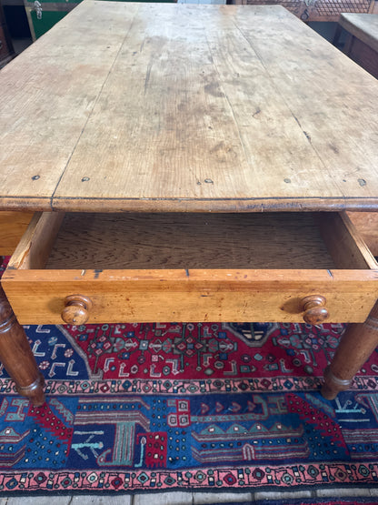 Antique pine farmhouse  table