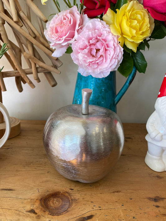 Decorative silver apple