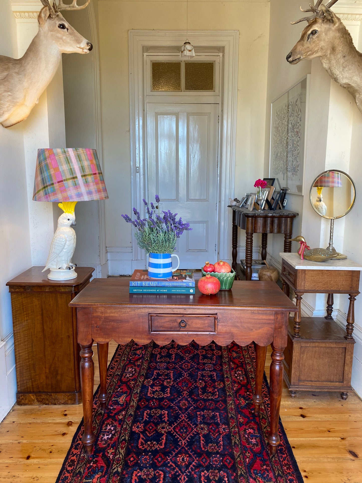 Scalloped side table