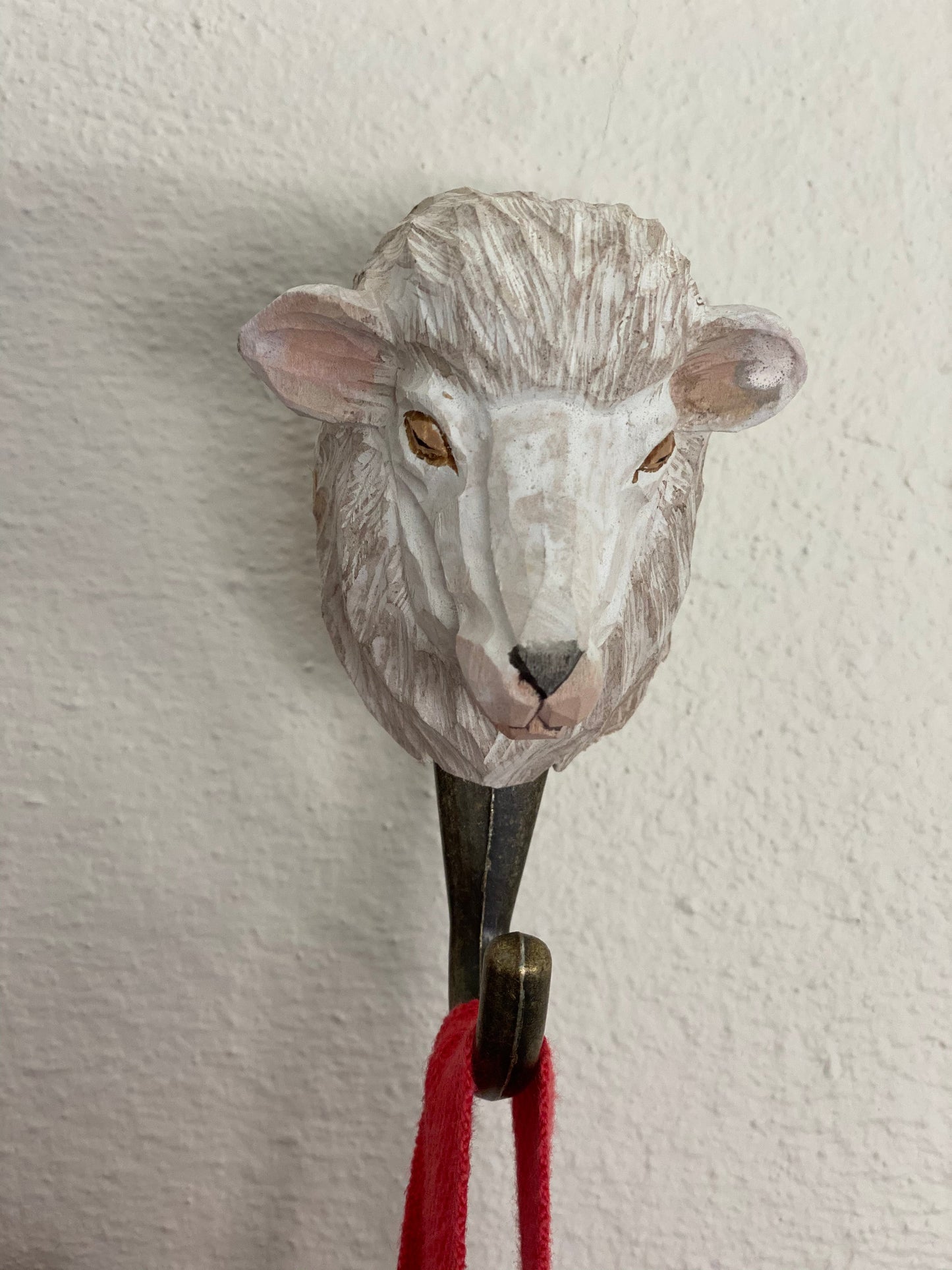 Wooden animal hook - sheep