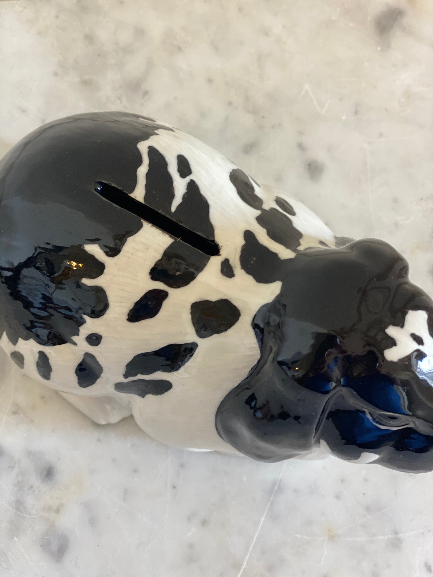 Lop eared bunny ceramic money box