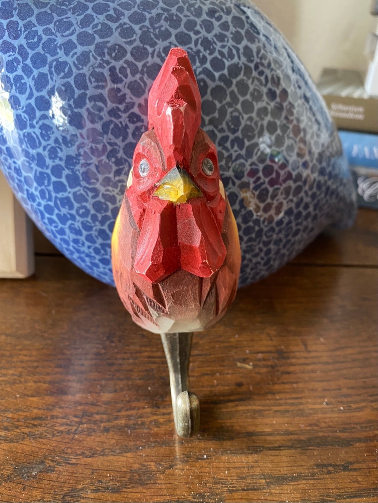 Wooden animal hook - rooster