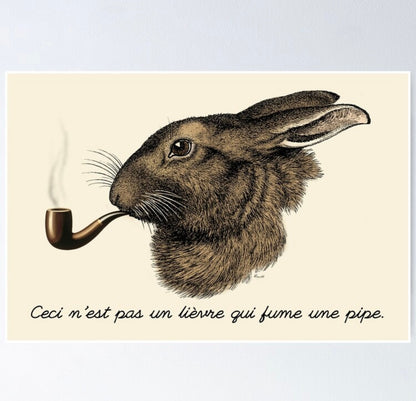 French hare print