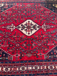 Persian rug red & navy