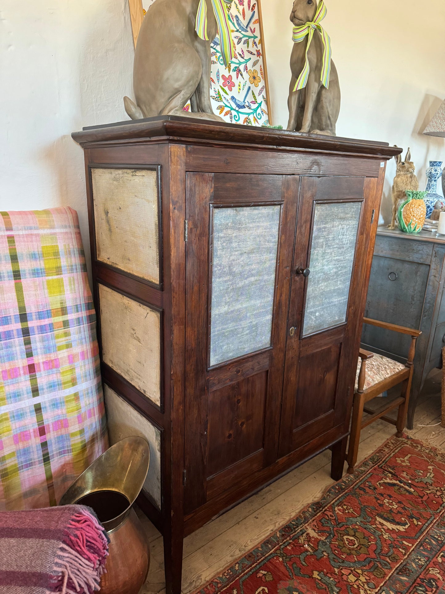 Huge old cedar meat safe
