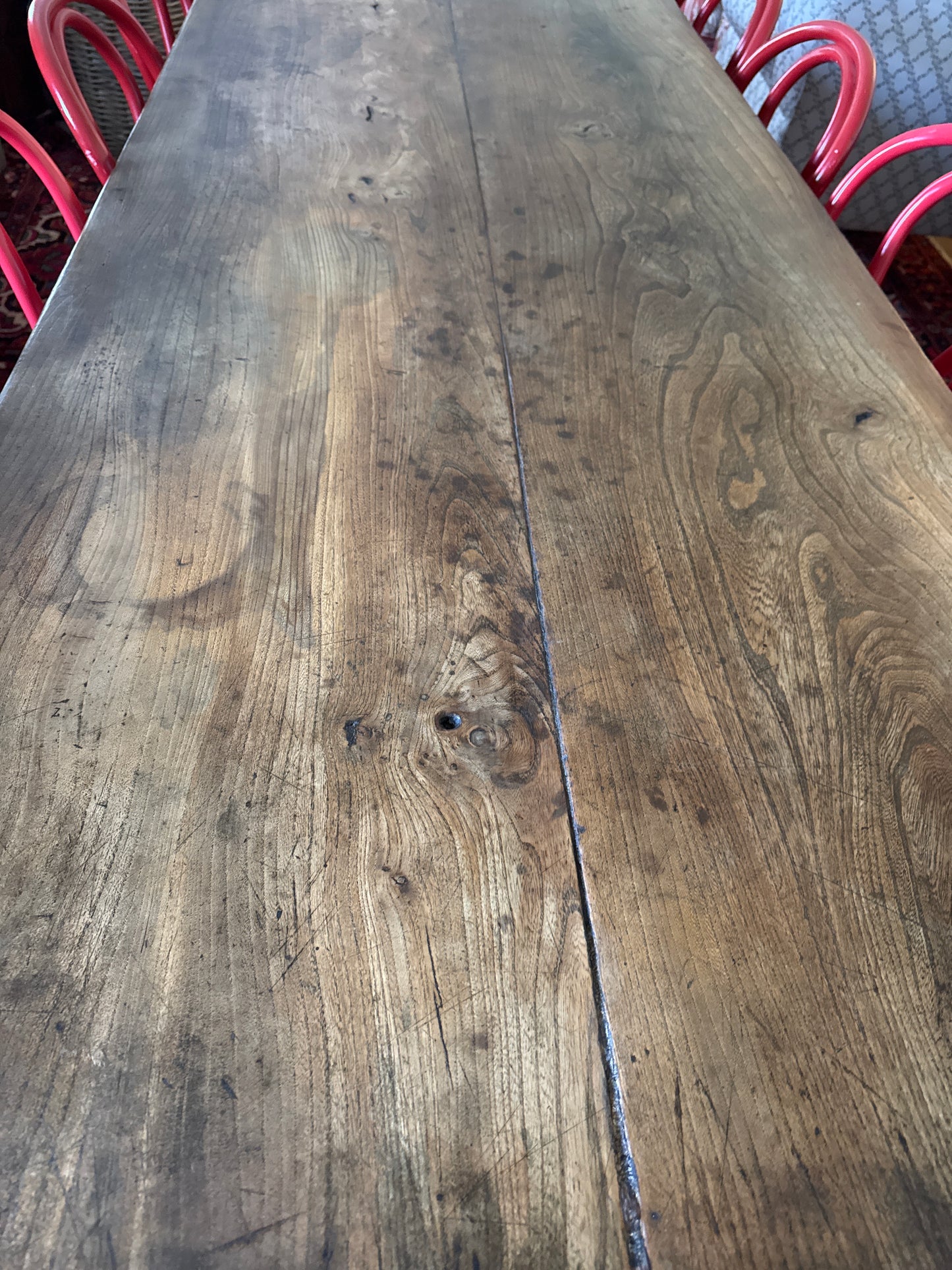 French Farmhouse table oak and elm 10 seater