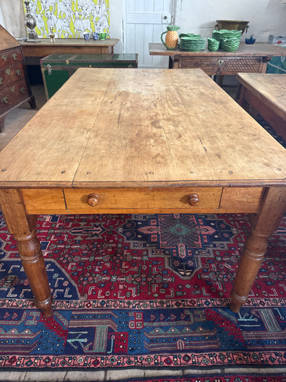 Antique pine farmhouse  table