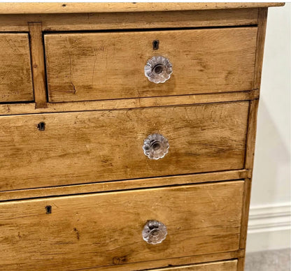 Antique pine chest of drawers