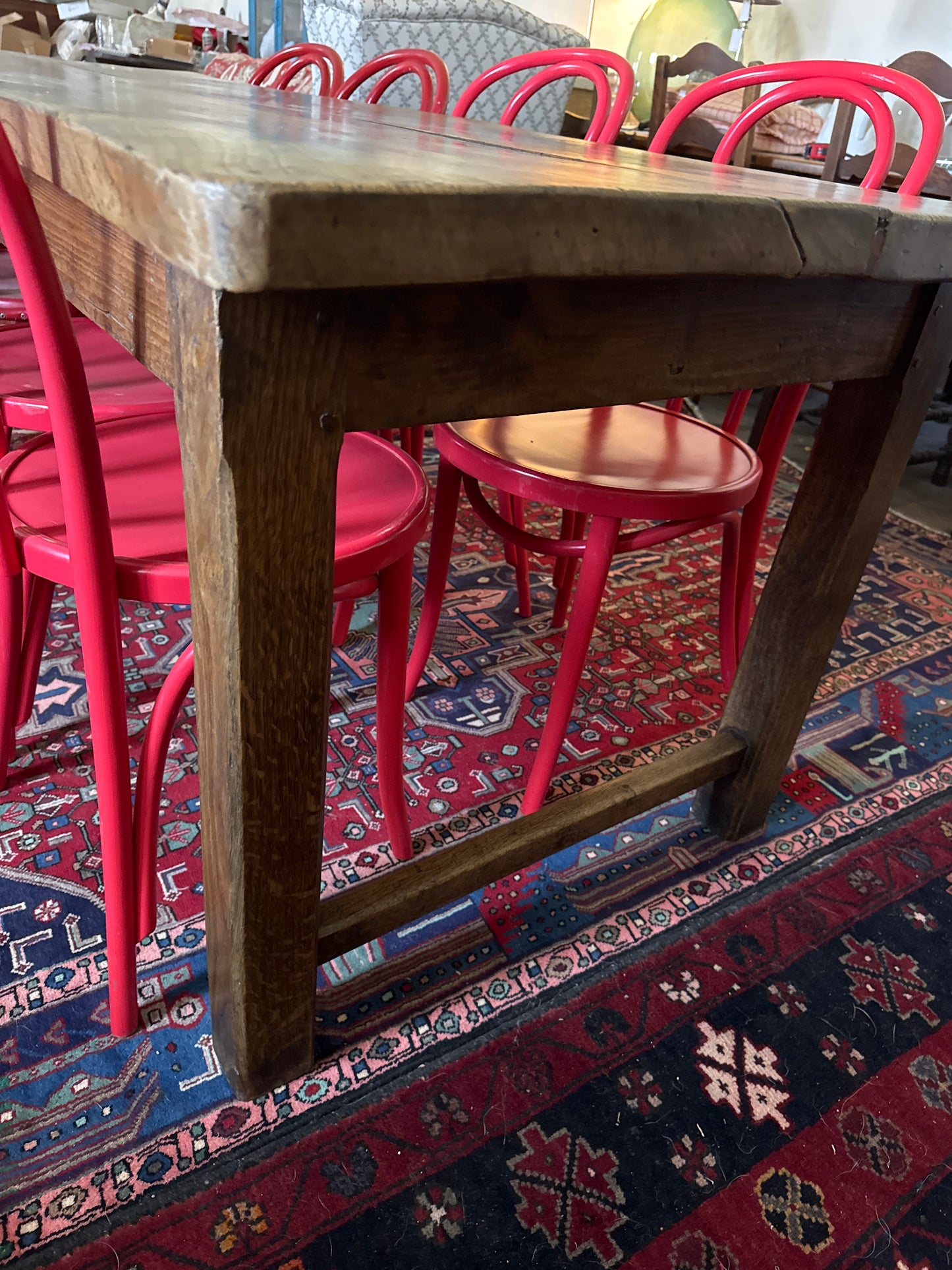 French Farmhouse table oak and elm 10 seater