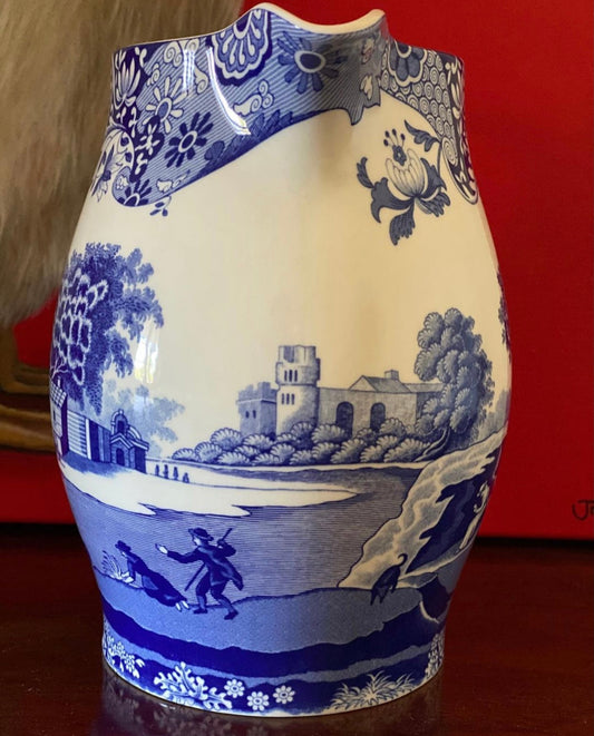 Spode blue Italian jug