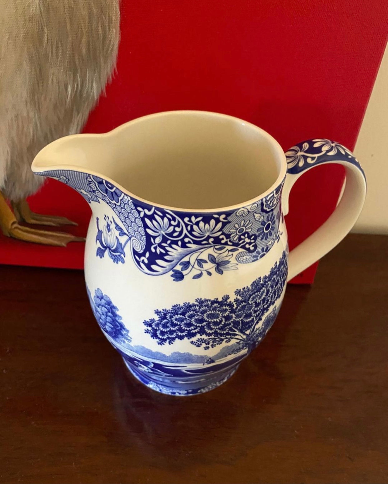 Spode blue Italian jug