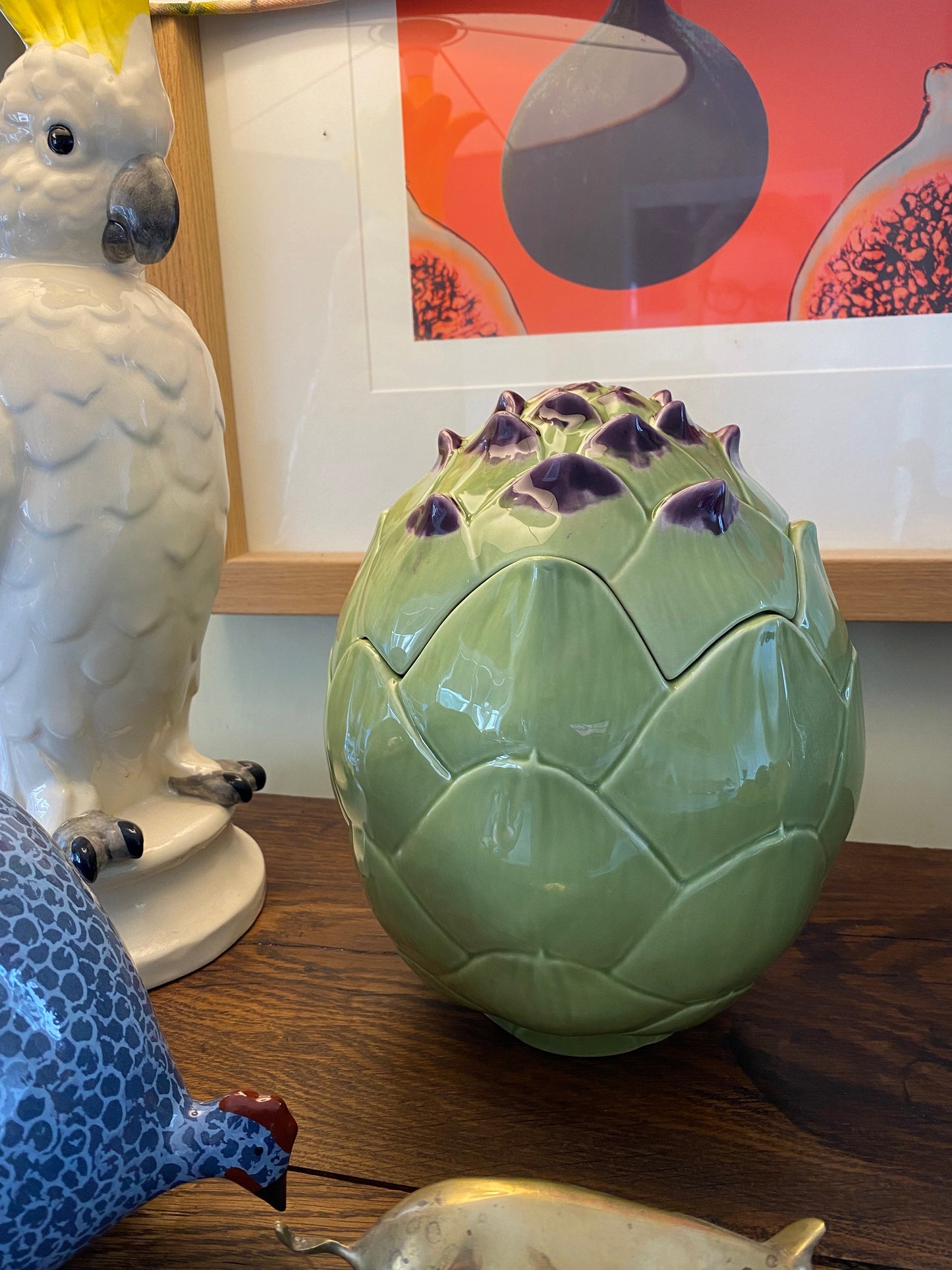 Ceramic artichoke dish