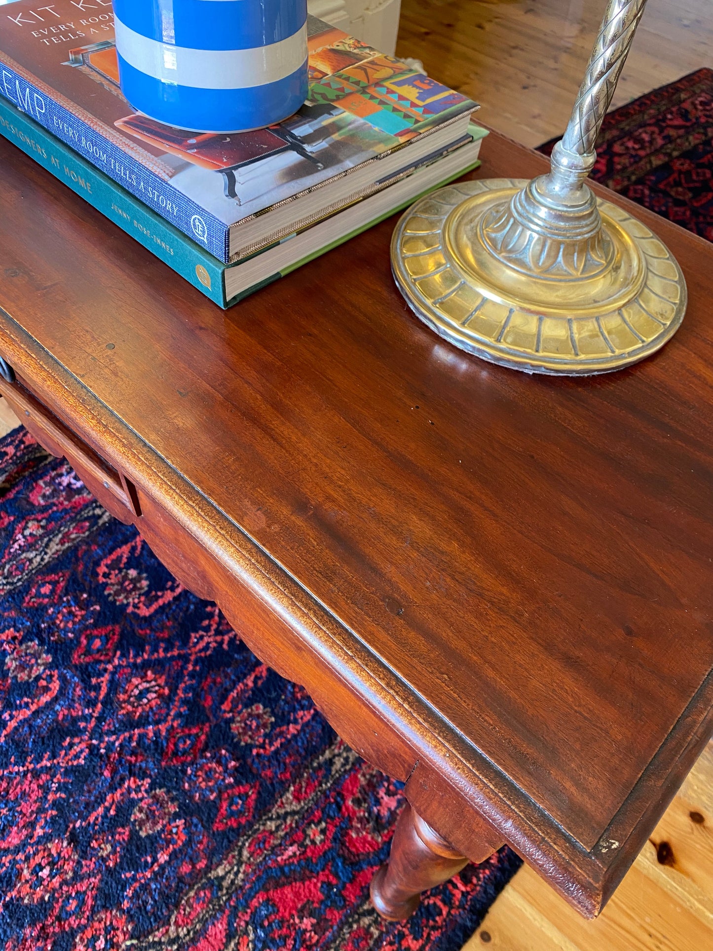 Scalloped side table