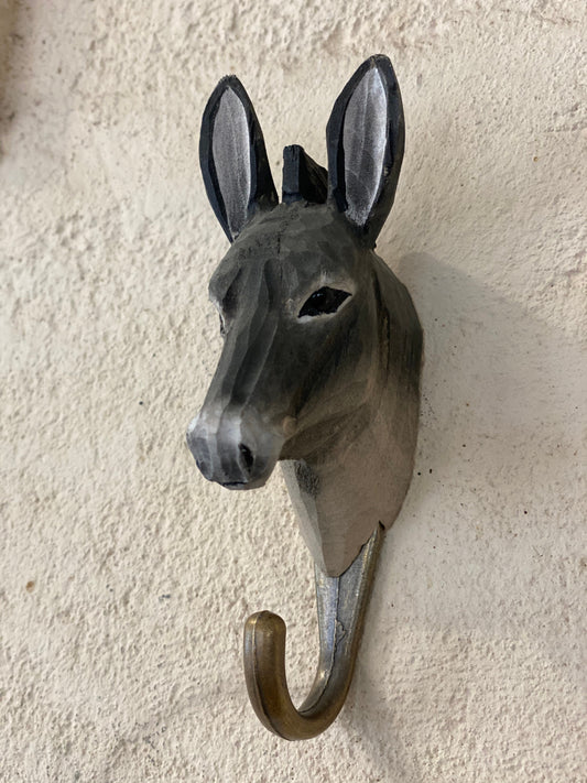Wooden animal hook - Donkey