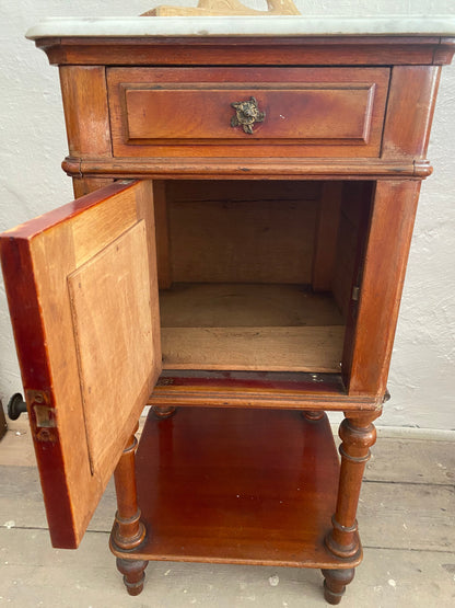 Antique French bedside table