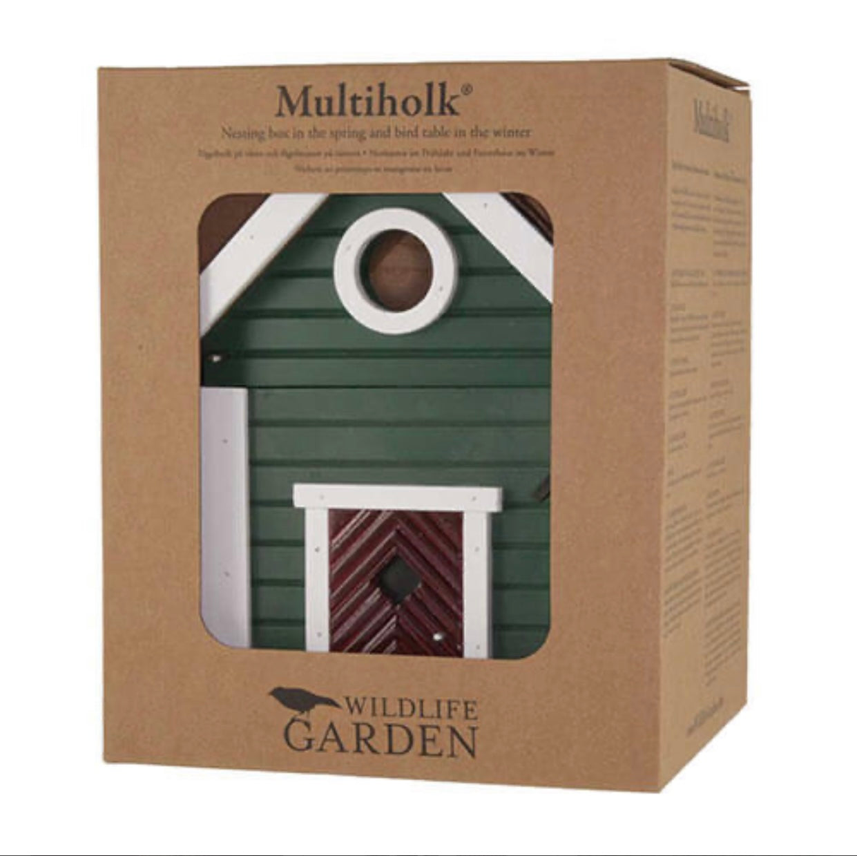 Bird nesting/ feeding box GREEN