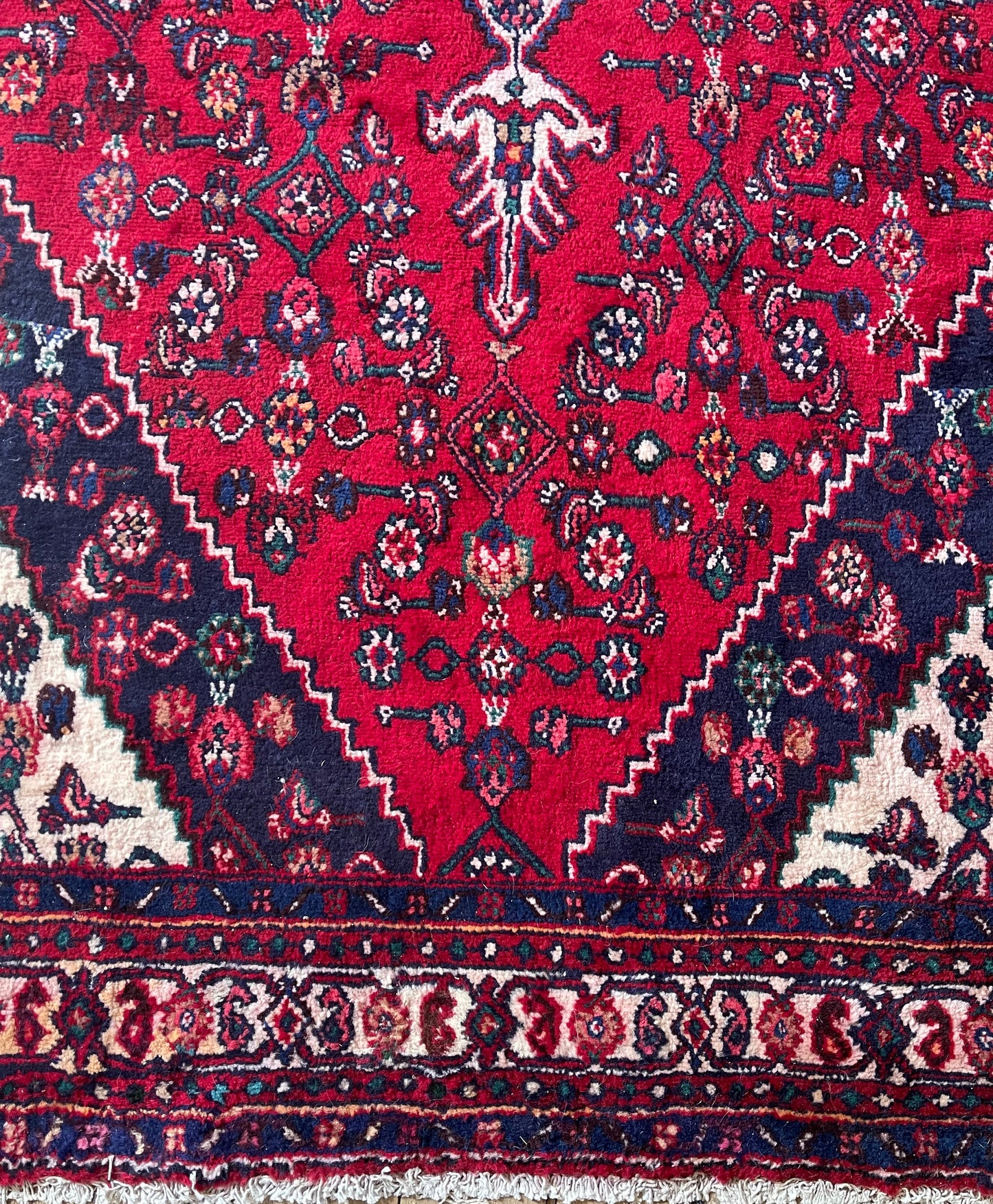 Persian rug red & navy