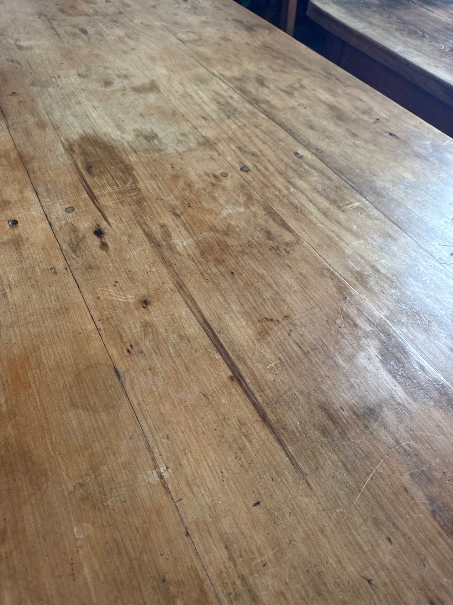 Antique pine farmhouse  table