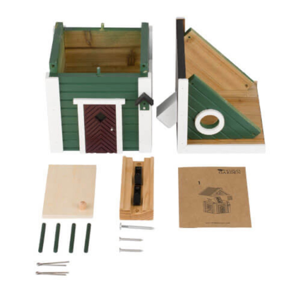 Bird nesting/ feeding box GREEN