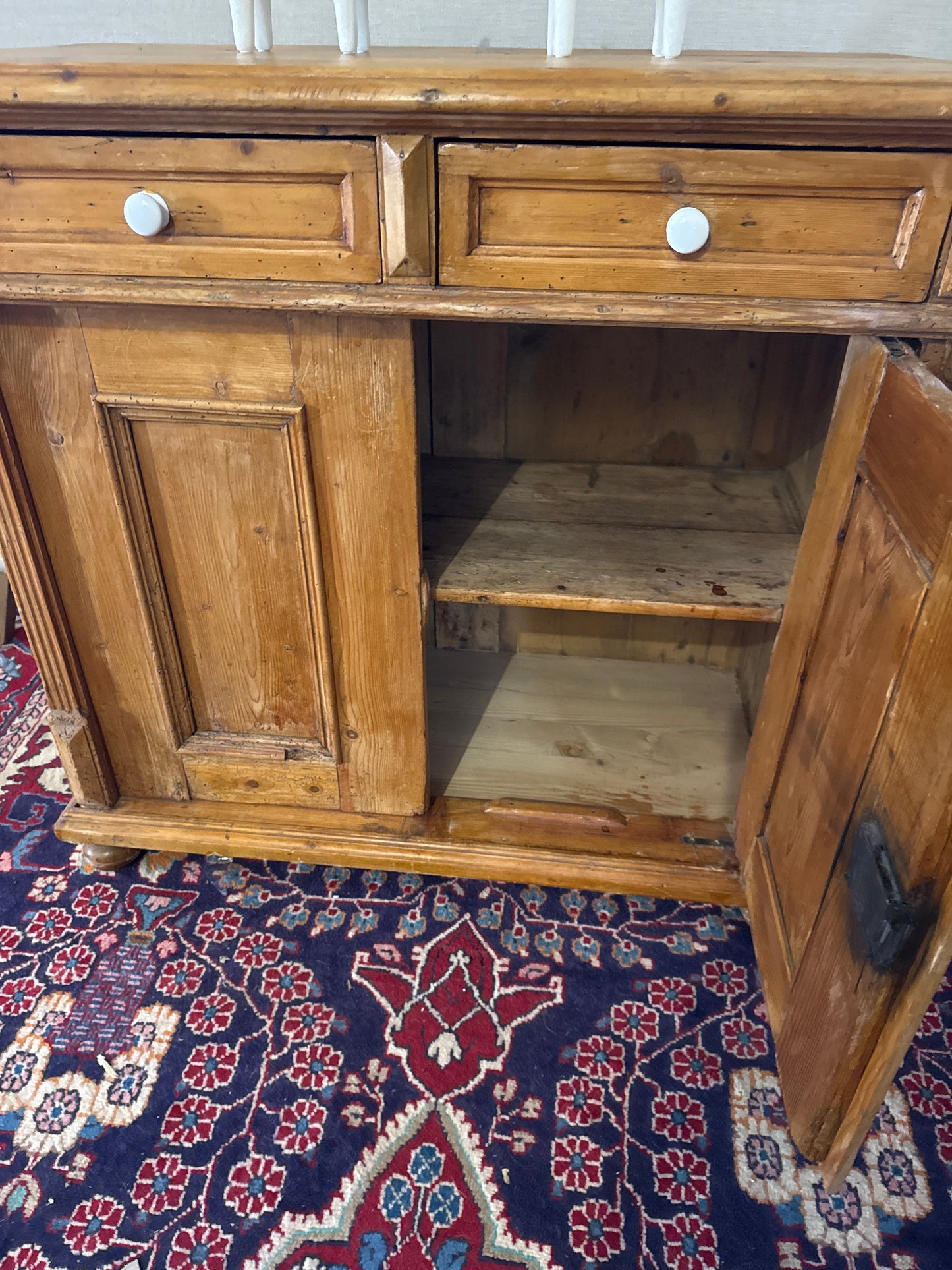 Irish pine dresser/cabinet