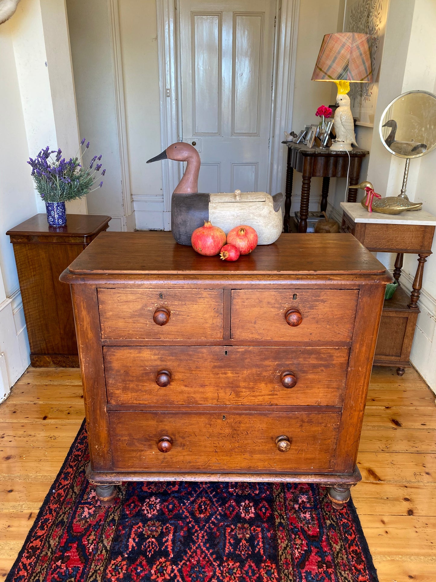 Antique cedar chest of drawers
