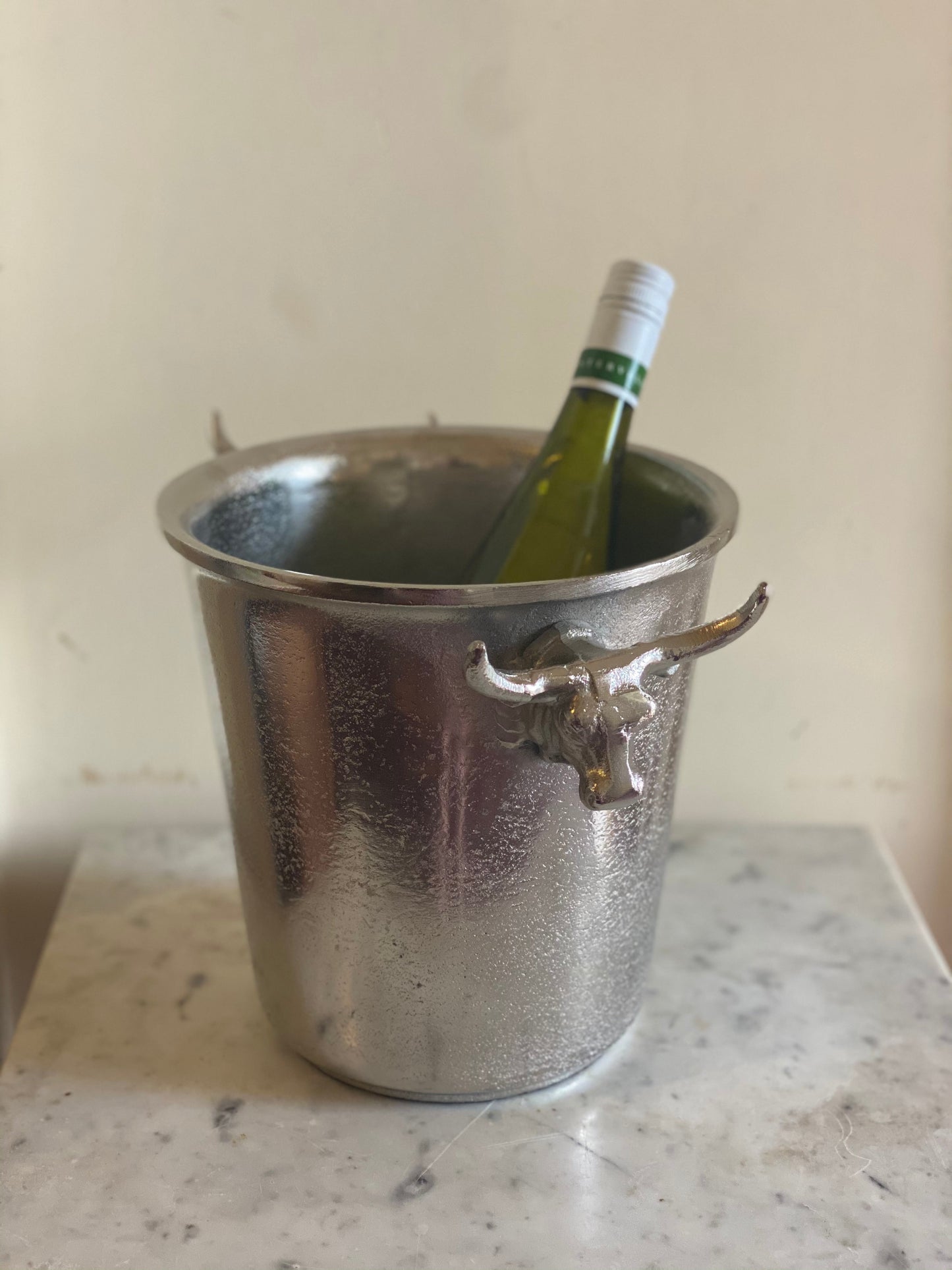 Silver bull ice bucket