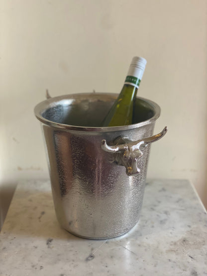 Silver bull ice bucket