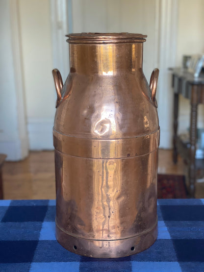Antique French Copper milk churn