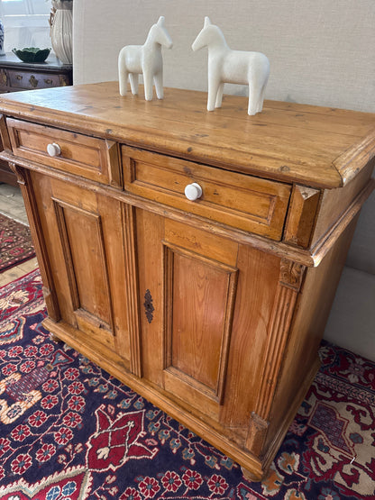 Irish pine dresser/cabinet