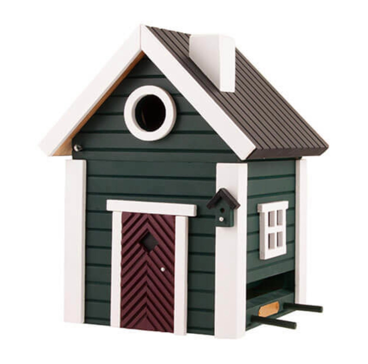 Bird nesting/ feeding box GREEN