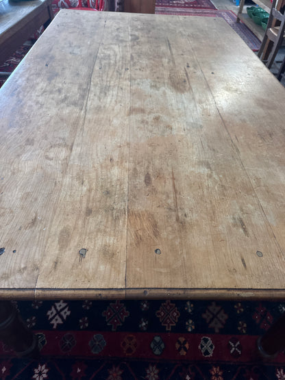 Antique pine farmhouse  table