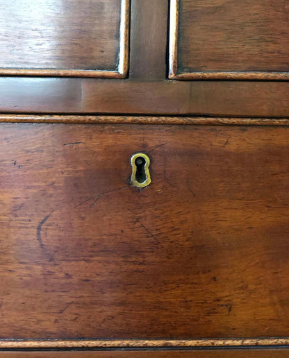 Antique Georgian mahogany  bow fronted chest of drawers