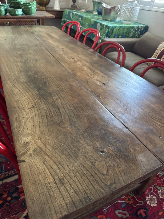 French Farmhouse table oak and elm 10 seater