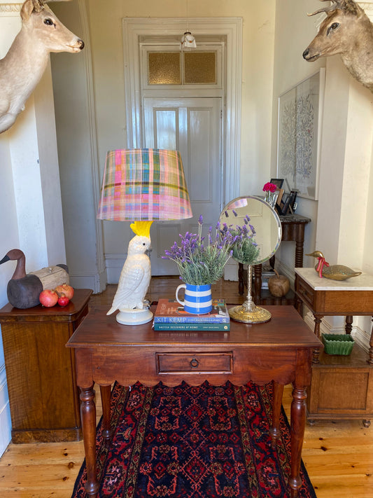 Scalloped side table