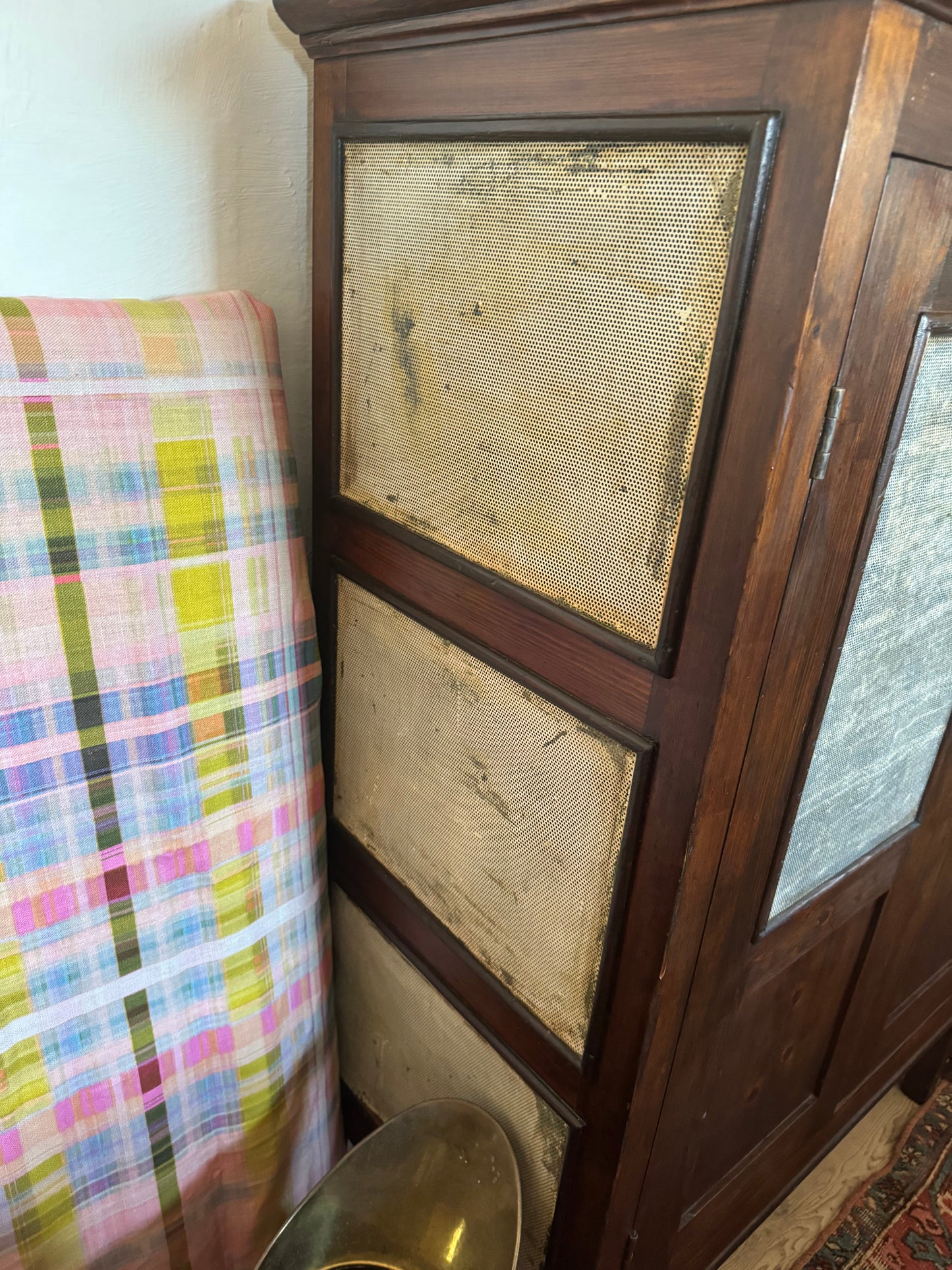 Huge old cedar meat safe