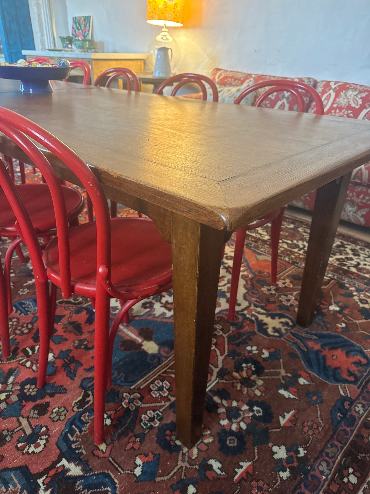 Antique French oak farmhouse table 3 metres