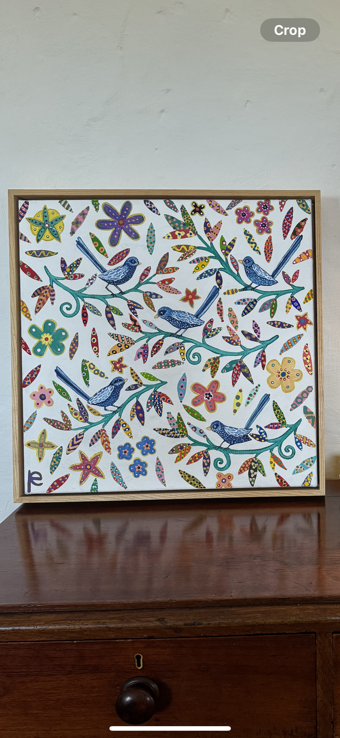 “Blue birds” by Eliza Piro