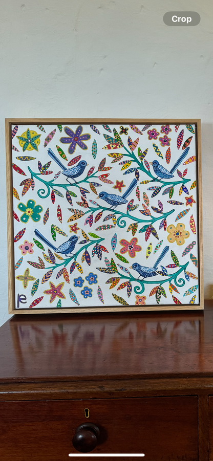 “Blue birds” by Eliza Piro