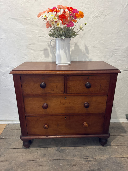 Small cedar chest of four drawers