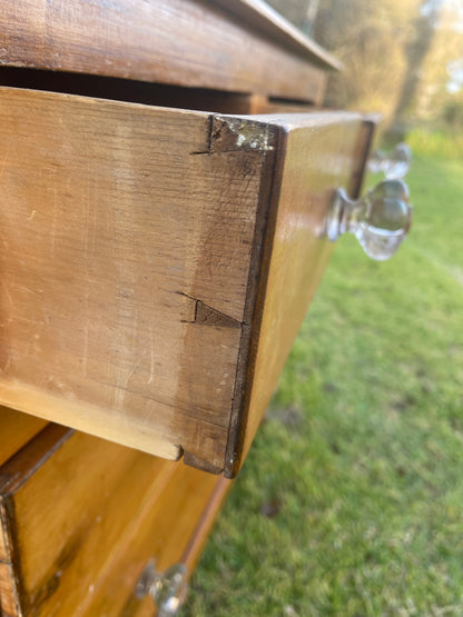Antique pine chest of drawers